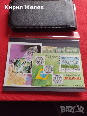 Две пощенски блок марки САМОЛЕТИ поща Камбоджа,Куба много красиви за КОЛЕКЦИЯ 22518
