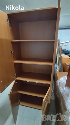 Офис шкаф - гардероб с четири врати и 5бр. рафтове 86/40/194, снимка 2 - Шкафове - 41500557