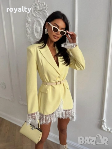 Стилно Дамско Сако Тип Туника , снимка 3 - Рокли - 53242451