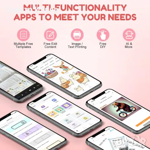 Мини термо принтер детски принтер с мигащи очи 3 цвята, снимка 14 - Други - 50083916