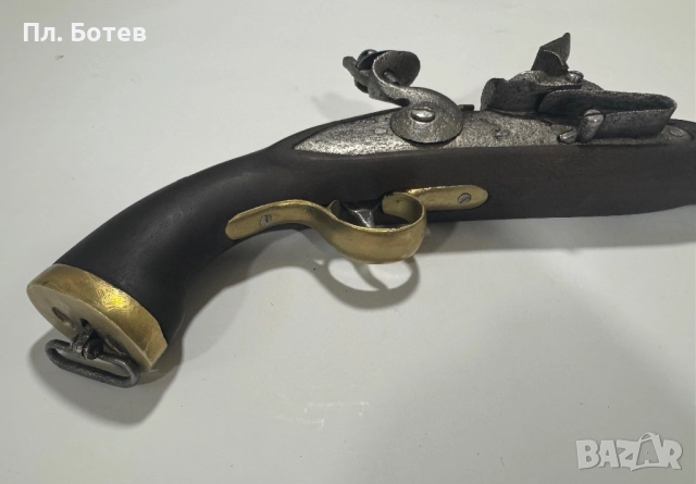 Стар кремъчен пищов, пистолет, револвер, снимка 4 - Антикварни и старинни предмети - 51860817