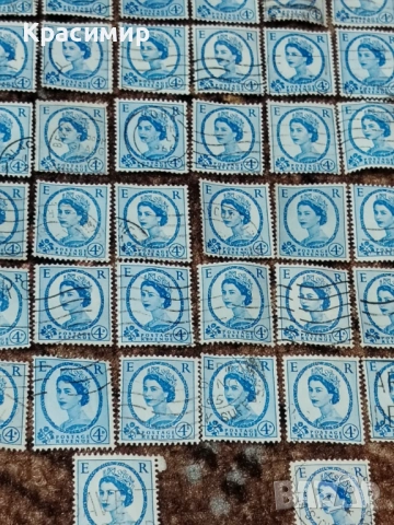 Винтидж ПОЩЕНСКИ марки Елизабет 123бр., снимка 11 - Филателия - 53307935