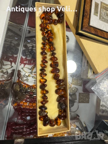 Кехлибарено колие №7054, снимка 2 - Колиета, медальони, синджири - 50694205