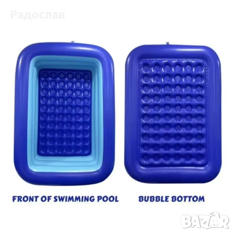 Голям удебелен надуваем басейн за дома – идеален за бебета, деца и възрастни, снимка 4 - Други стоки за дома - 50995578