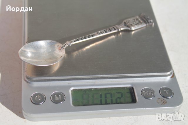 Сребърна лъжица , снимка 7 - Прибори за хранене, готвене и сервиране - 34756924