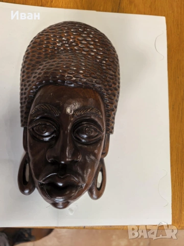 Ръчно изработени маски от дърво за стена, снимка 2 - Други - 53105583