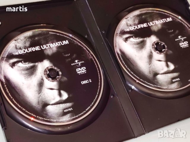 2ДВД Ултиматумът на Борн Бг.суб, снимка 2 - DVD филми - 41814708
