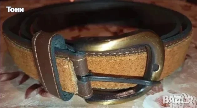 Нов Дамски Колан Изцяло от Естествена Кожа 130см. 