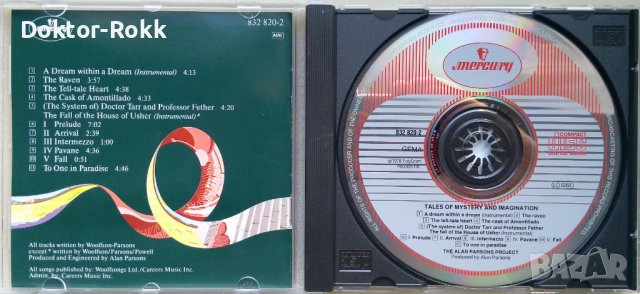 The Alan Parsons Project – Tales Of Mystery And Imagination - Edgar Allan Poe 1976, снимка 3 - CD дискове - 39492821
