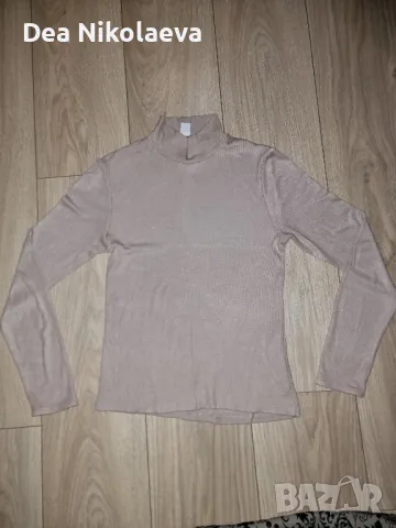 Лот в бежов цвят пола и блуза, снимка 2 - Блузи с дълъг ръкав и пуловери - 48487534