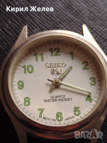 Часовник SEIKO QUARTZ WATER RESIST JAPAN MOVT без стъкло за части колекция 43604, снимка 6 - Други - 44774161