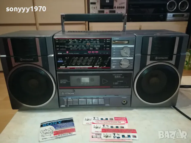 HITACHI-КАСЕТОФОН 1301251641, снимка 5 - Радиокасетофони, транзистори - 48666170