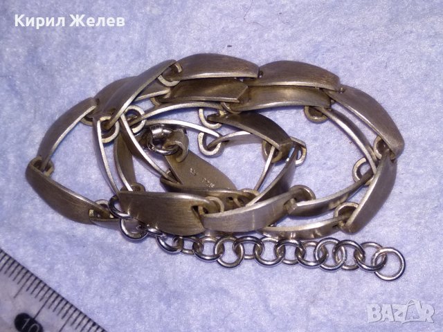 КРАСИВО ДИЗАЙНЕРСКО МАРКОВО ФЕШЪН АРТ СРЕБЪРНО КОЛИЕ ЛАНЕЦ СРЕБРО 925 ЧАСТ от КОМПЛЕКТ 25870, снимка 15 - Колиета, медальони, синджири - 41741056