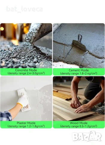 Влагомер RDINSCOS – за дърво, стени и зидария, снимка 6 - ВиК услуги - 53667129