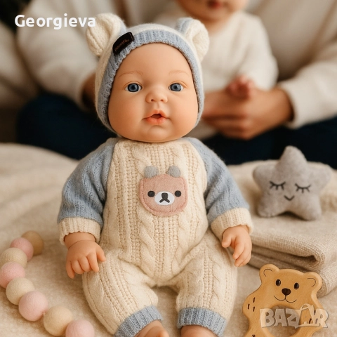 Реалистично говорещо бебе , снимка 2 - Кукли - 51603808