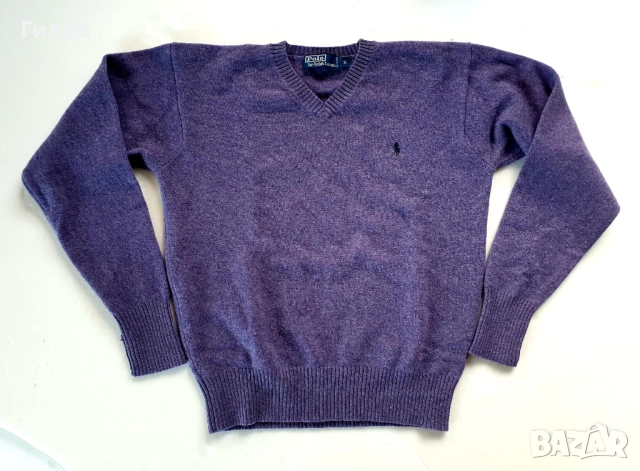 POLO Ralph Lauren 100% вълна пуловер S, снимка 2 - Блузи с дълъг ръкав и пуловери - 52770338