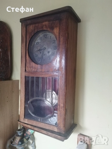 Стар,стенен немски часовник., снимка 2 - Антикварни и старинни предмети - 51438114