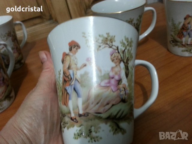Полски порцелан големи чаши за чай, снимка 2 - Антикварни и старинни предмети - 38642370