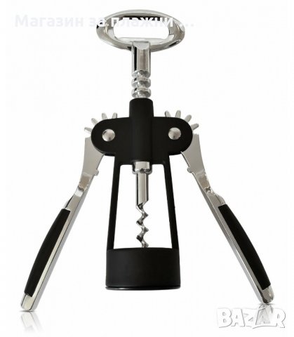 ТИРБУШОН ЗА ВИНО С ОТВАРАЧКА ЗА КАПАЧКИ, ПРОФЕСИОНАЛЕН - код 1527, снимка 4 - Аксесоари за кухня - 34011801