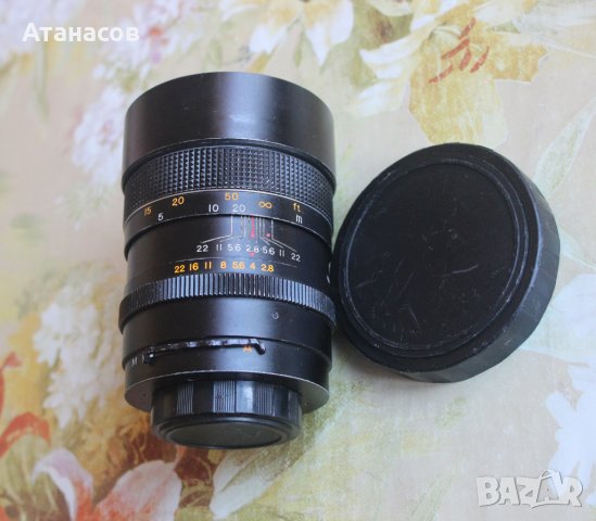 Hanimar Auto „S“ 135mm F2.8 на резба М42, снимка 3 - Обективи и филтри - 35794619