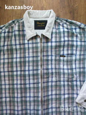 Wrangler Vintage Authentic Western Corduroy Zip Shirt - мъжка връхна риза КАТО НОВА , снимка 3 - Ризи - 47906326