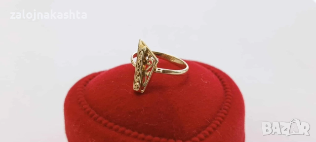 Детски Златен пръстен-0,93гр/14кр, снимка 2 - Пръстени - 51601598