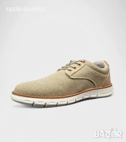 Мъжки текстилни обувки с мемори стелка и TPR подметка – удобство и стил BK-8 Khaki, снимка 2 - Ежедневни обувки - 50142046