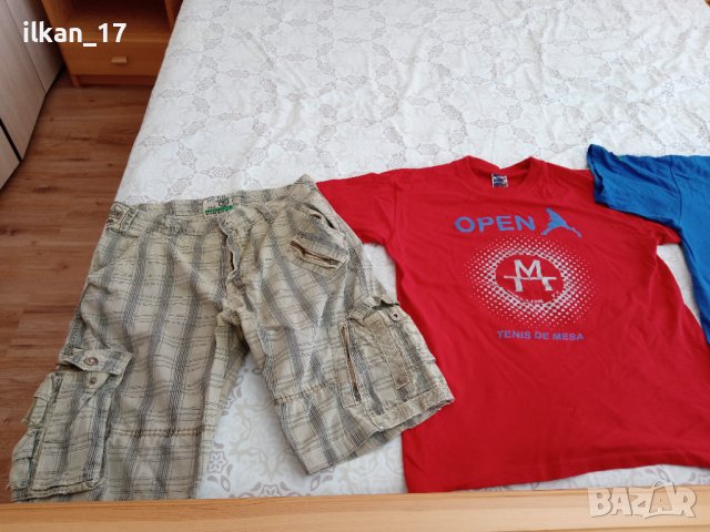 Тениски 100% памучни къси панталони долнише от екип внос от Германия в отлично състояние!