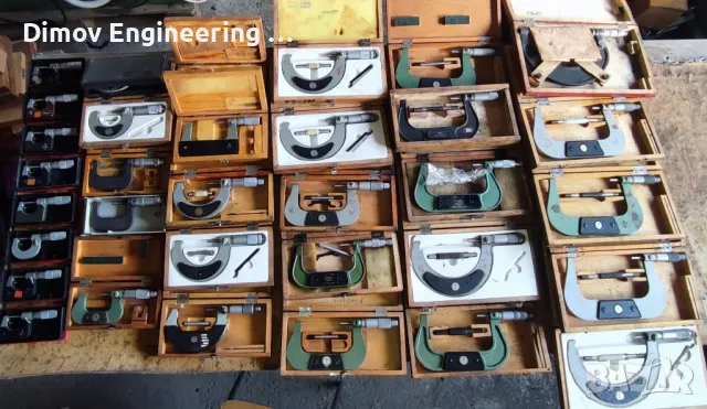 Микрометри комплект 0-150мм, снимка 3 - Други инструменти - 49009292