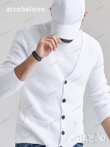 Мъжки пуловер с висока яка и тънка плетена жилетка, 3цвята - 023, снимка 8 - Пуловери - 38988632