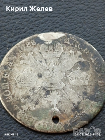 Сребърна монета 1/4 кроненталер АВСТРИЙСКА НИДЕРЛАНДИЯ ЙОЗЕФ ВТОРИ за КОЛЕКЦИОНЕРИ 43760, снимка 13 - Нумизматика и бонистика - 51623562