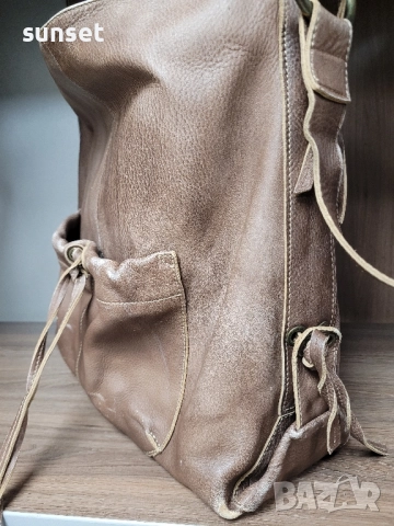 естествена кожа голяма чанта за рамо и през рамо, снимка 3 - Чанти - 51877890