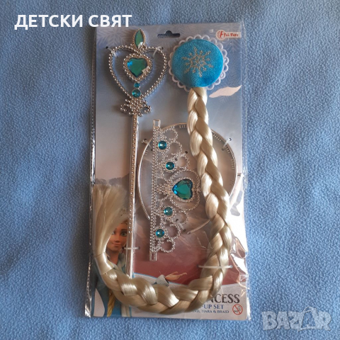 Нов детски сет с Елза и Ана- 10лв., снимка 2 - Шноли, диадеми, ленти - 36167394