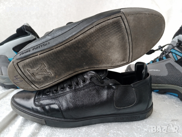 Limited Edition КАТО НОВИ LOUIS VUITTON® ORIGINAL LV TRAINER 100% BLACK LEATHER SNEAKER 39 - 40, снимка 18 - Ежедневни обувки - 44572285