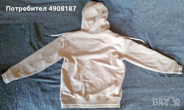 Суичър с качулка Zara. Бежов, снимка 2 - Суичъри - 56201155