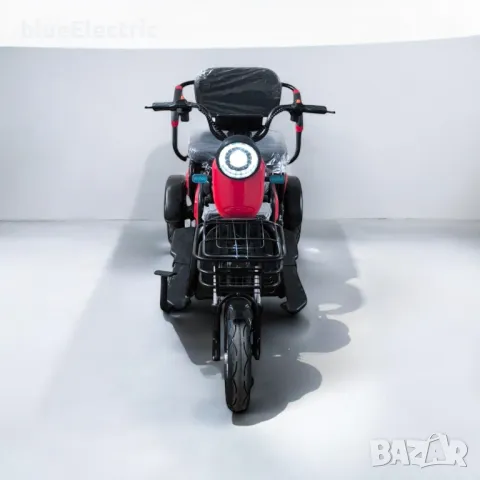 Електрическа триместна триколка blueElectric C1 1800W | 48V | 24Ah | RACING RED, снимка 8 - Мотоциклети и мототехника - 49745536