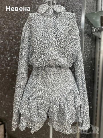 Дамски комплект- риза с пола/панталонки