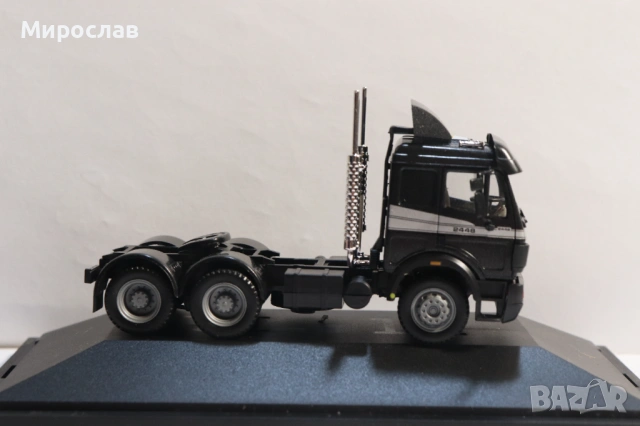 HERPA H0 1/87 MERCEDES BENZ 2448 ВЛЕКАЧ КАМИОН КОЛИЧКА МОДЕЛ, снимка 9 - Колекции - 53570940