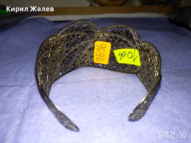 АЖУРНА ФЕШЪН АРТ РЕГУЛИРУЕМА ЕФЕКТНА ГРИВНА от ЛАКИРАНА НЕРЪЖДАЕМА СТОМАНА 26482, снимка 4 - Гривни - 41266634