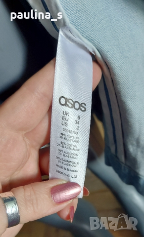 Лятно дънково манто "Asos" / унисайз , снимка 13 - Палта, манта - 44599394