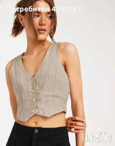 Ленен елек Gina Tricot