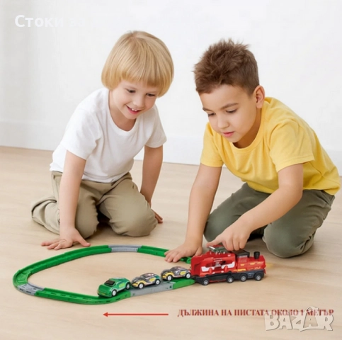 Трансформиращ влак и писта 2в1, снимка 3 - Влакчета, самолети, хеликоптери - 52404457