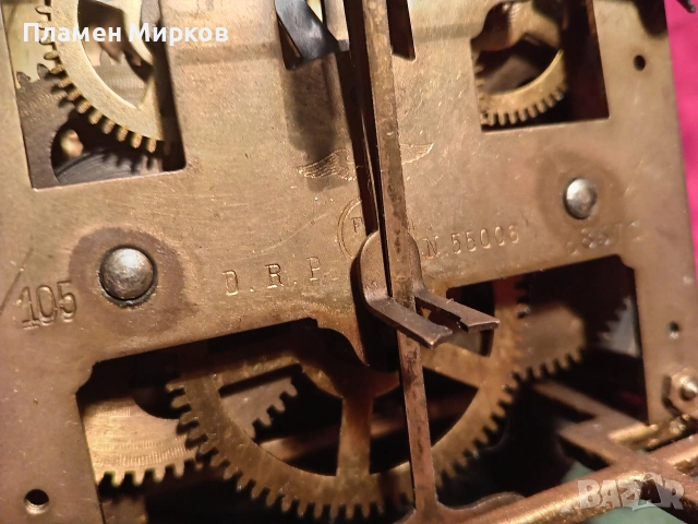 Стар германски стенен часовник, снимка 10 - Стенни часовници - 53193184