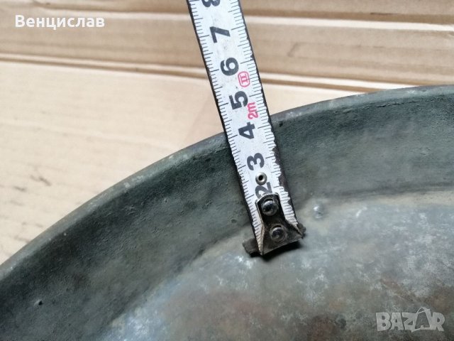 Стара Кована Медна Тава За Баница. , снимка 7 - Антикварни и старинни предмети - 35838852