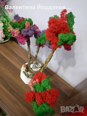 дръвче със скандинавски мъх , снимка 3 - Декорация за дома - 49193201