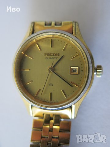 Дамски ретро часовник RICOH Quartz 674001, позлатен., снимка 7 - Дамски - 44636748