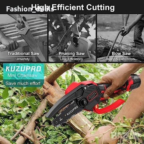 Нов Мини акумулаторен верижен трион 4 инча / 2 батерии 1.5Ah, снимка 8 - Други стоки за дома - 41733110