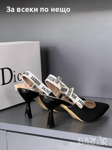 Christian Dior Дамски Черни Елегантни Обувки На Ток Код E94, снимка 4 - Дамски обувки на ток - 55795346