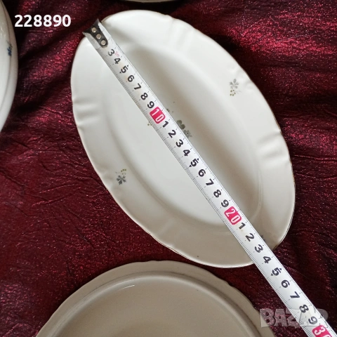 Български порцелан сервиз -35части, снимка 10 - Антикварни и старинни предмети - 53219008