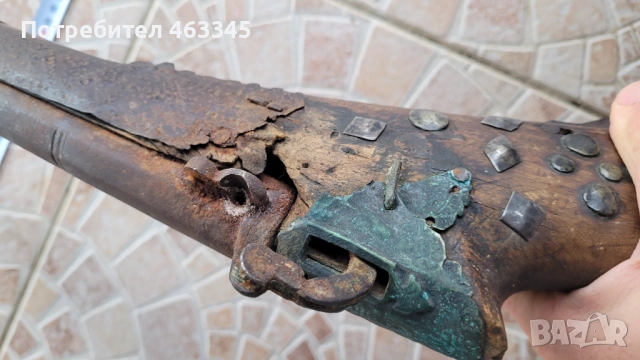 Пушка, кремъклийка, шишане, бойлия, фитилна пушка, снимка 13 - Антикварни и старинни предмети - 52866709